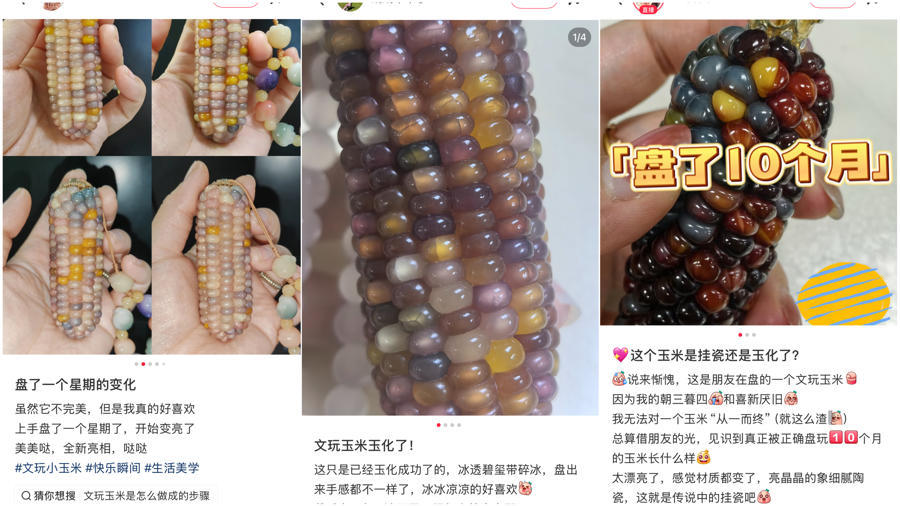 萬物皆可盤，玉米變“玉石”？小眾文玩日漸走俏，消費把玩有講究